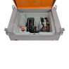 Depósito de gasoil 440 litros con bomba eléctrica 12 V, doble pared, elevación carretilla y enganche grúa, prémium